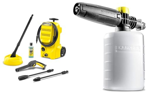 Bundle of Kärcher K 3 Classic Home Pressure Washer + Kärcher FJ6 Foam Nozzle - Pressure Washer Accessory,Multi,0.6L