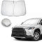 CDEFG Compatible con Toyota Corolla Cross Hybrid 2021-2023 2024 Parasol Coche Delantero Parabrisas Protector Plegable con Gran Pantalla Anti UV Rayos Mejor Fresco-Parasol Accesorios