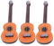 VICASKY 3 Stück Mini Gitarren Dekoration Der Kleinsten Violine Der Welt Schlüsselanhänger Kleines Gitarren Modell Puppen Dekoration Mini Gitarren Statue Mini Dekoration