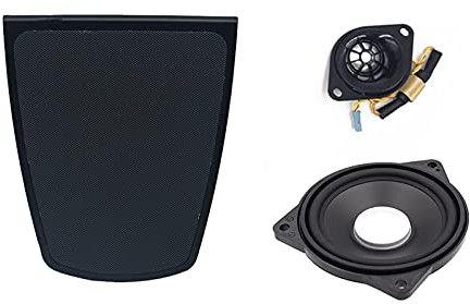 Jodriva Center Console Audio Loudspeaker Tweeter HI-FI System Music Stereo Dashboard Speaker Cover Trim, for BMW, F10 F11 F30 F32 speaker grille cover(3pcs for f10)