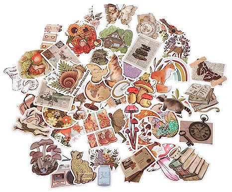 COSMEVIVI Wasserbecher- 50 Stück Graffiti-Aufkleber Scrapbook-Aufkleber Selbstklebend Notebook-/Laptop-Aufkleber-Set