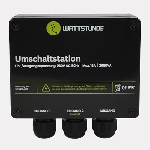 WATTSTUNDE® NVS Umschaltstation 16A Netzvorrangschaltung