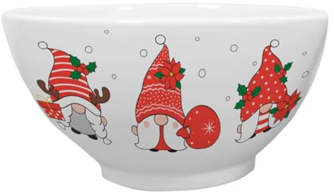 GEDALABELS Müslischale Weihnachtswichtel 500ml | Weihnachten | Kekse | Christmas | Advent | Winter | Wichtel, Rot