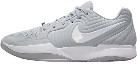 Nike Men's Ja 2 Nightmare Basketball Shoes, Wolf Grey/Wolf Grey/White, 8.5 UK