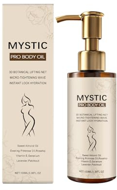 MYSTIC PRO KÖRPERÖL | 3D-Lifting-Netz mit Pflanzenextrakten | Intensive Feuchtigkeitspflege & Hautstraffung | Zieht schnell ein | 100 ml