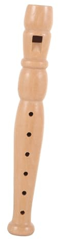 BESPORTBLE Flûte à Bec en Bois Naturel 6 Trous, Instrument à Vent pour Débutants et Étudiants, Clarinette D'entraînement Solide, Son Puissant, Apprentissage Musique Garçon et Filles