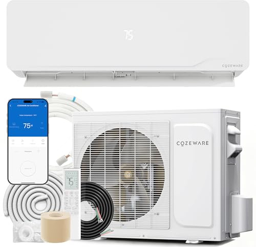 Cozeware 12000 BTU Mini Split AC/Heating System 115V 20 SEER2 Ductless