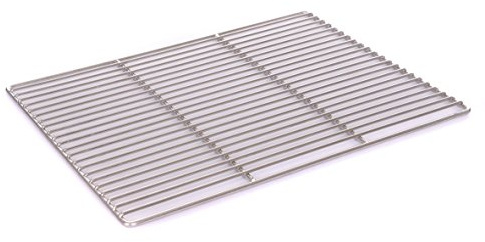 Edelstahl Grillrost 58 x 30cm V2A Grill 4/6mm Stäbe, rechteckig, Feuerschalen Kamin Feuerkorb