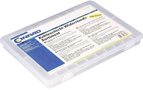 TRU COMPONENTS 418706 Kohleschicht-Widerstand Sortiment axial bedrahtet 5% 390 Teile