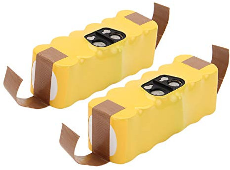 Exmate 14.4V 3.8Ah Ni-MH Batteria per Roomba 80501 per Roomba 500 600 700 800 Serie 510 520 530 531 532 533 535 545 550 552 560 562 570 580 581 585 595 610 620 630 650 660 760 770 780 790 870 880 2PCS