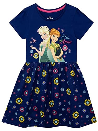 Disney Girls Frozen Dress Blue Age 3 to 4 Years