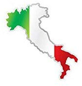 Autocollant sticker drapeau italie italien carte moto voiture adhesif
