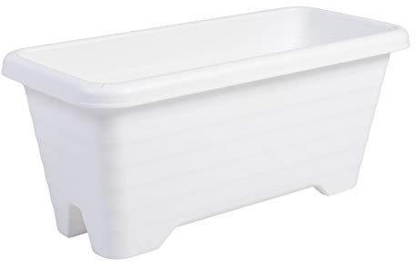 Iris Ohyama, Pot pour Plantes Jardinière Suspendue avec système de Drainage de l'eau pour Le Jardinage - Air Planter 600, Blanc