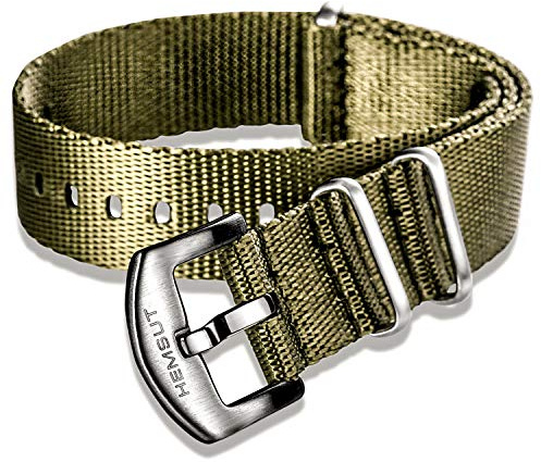 NATO-Armband, Seat Belt Uhrenarmband für Männer, High End weiche Qualität Nylon Uhrenarmbänder mit Heavy Duty gebürstet Schnalle von 22mm