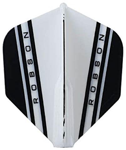Robson Plus Dart Flight V Flights - Tribe Flight Verschiedene Flight- Formen/Shapes und Farben (V Standard Weiß)