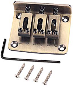 Alnicov Cigar Box - Piezas de guitarra (3 cuerdas), color bronce