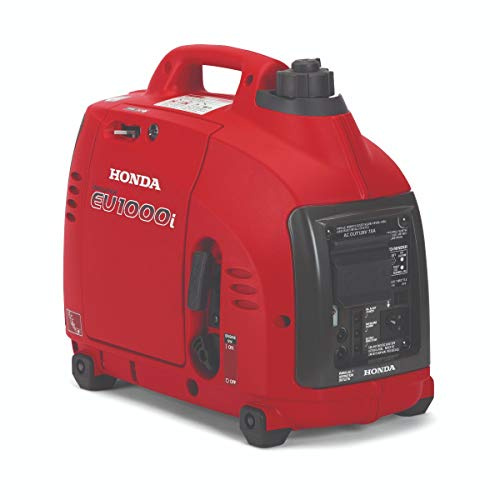 Honda EU1000i 1000 Watt Inverter Generator, Super Quiet 120V Gas Powered Portable Generator for Camping or Home Backup Power Supply, Up to 6.8 Hour Run Time (EU1000T1AN)