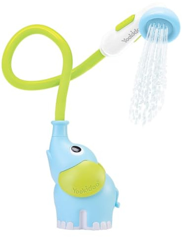 Yookidoo Baby Shower Elephant Blue - Neugeborene Babydusche - Babydusche - Das einfachste und weichste Bad für Ihr Baby Wird Nicht aus der Badewanne gehen wollen! Blaues Spielzeug