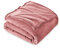 FARFALLAROSSA Coperta Plaid Pile, Coperta Matrimoniale 230 x 270 cm Flanella, Coperta Divano Super Grande Caldo Morbida - Rosa