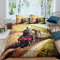 Zqylg Bettwäsche 135x200cm Dampfzug Industriezeit Dampfmaschine Zug Vintage Eisenbahn Lokomotive 3 Teilig Microfaser Bettbezüge mit Reißverschluss und 2 Kissenbezug (02,135 X 200)