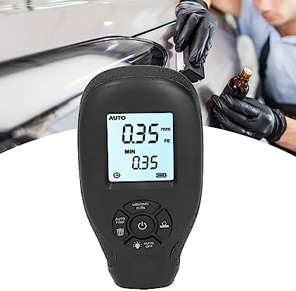 Lackmessgerät, Lackschichten Messgerät für Auto, Digitales Schichtdickenmessgerät, Autolack-Schichtdickenmessgerät Handheld, LCD-Display,Lackdickenmessgerät für Auto HW-300, 0-2000μm