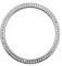 Create idea 46mm Smartwatch Styling Lünette Ring Bezel Ring Schutz Hülle Aufkleber Dekoration Selbstklebende Abdeckung Kompatibel mit Galaxy Watch 4 Silber