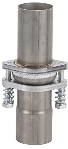 KIMISS Brida de Perno de Resorte de Escape, Kit de Tubería de Reparación de Perno de Resorte de Brida de Escape, Fijación Rápida de 2,25 Pulgadas de ID a 2,25 Pulgadas de Diámetro Exterior, Acero Inox