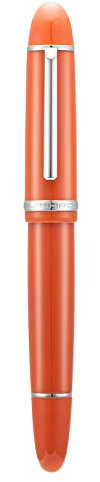 Jinhao X159 Extra Fine Nib Fountain Pen, Orange with Silver Clip Acrylic Big Size Writing Pen