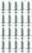 harayaa 20Pcs Petalo Vite Jack Dadi per Fissaggi Metallici Tassello di Espansione Tappo di Espansione Vite Ancoraggi per Installazione Tenda Installazione Lam, 5x25mm