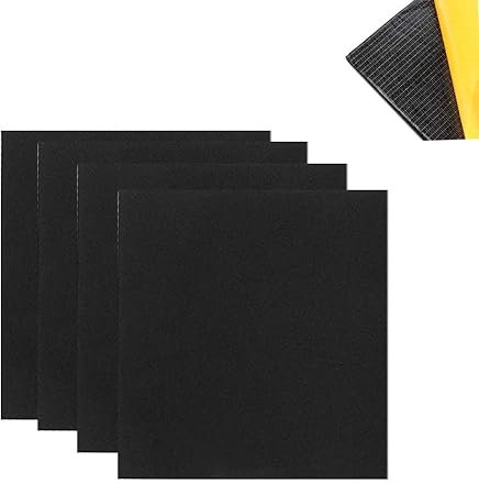 4pcs 5MM Feuille de Mousse Néoprène Adhésive Néoprène Caoutchouc Joint Mousse Isolant Panneaux de Caoutchouc Protection Meuble Voiture Anti Vibration Antidérapant Insonorisant(30x20cm)