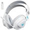 Awinnasey 2,4 GHz Cuffie Gaming Wireless per PS5, PS4, Switch, PC, Mac, Leggere Cuffie Gaming Bluetooth, Cuffie Bluetooth Over Ear con Microfono Staccabile, Batteria da 50 Ore, Bianco