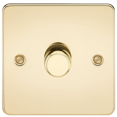 1G 2-way 10-200W (5-150W LED) Intelligent dimmer - Polished Brass