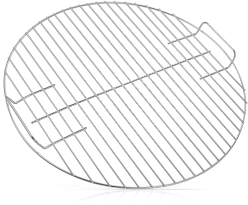 Replacement Cooking Grate, Fits 22 inch Weber Charcoal Grills (22 Original Kettle and Original Kettle Premium, Master-Touch, Bar-B-Kettle, Performer), Silver