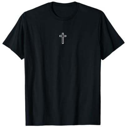 Kleines Kreuz Design Christlicher Glaube Glaube Jesus ist Herr T-Shirt