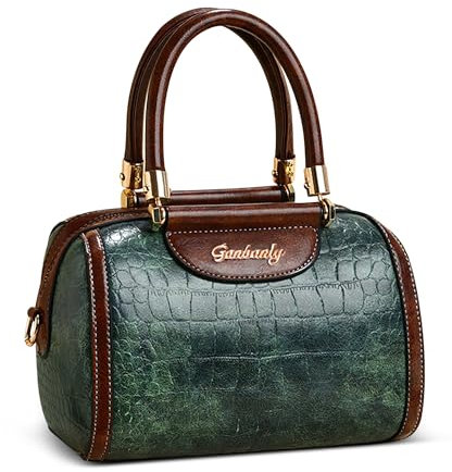 DORRISO Elegante Einfach Damen Handtaschen Henkeltaschen Stilvoll Damen Umhängetasche Anti-Dieb Sicher Leicht Reisen Urlaub Einkaufen Party Büro Wasserdicht PU Leder Grün