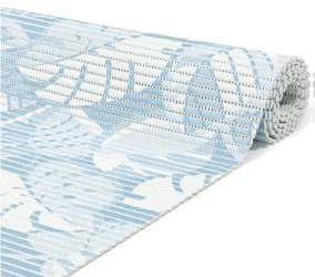 Yogamatte Bodenmatte Weichschaummatte Badematte WC rutschfeste Matte Duschvorleger Weichschaum Antirutsch Teppich Badteppich Vorleger Badläufer Pool (Blattmuster Blau, 65x110 cm)