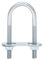 uxcell Round U-Bolts, 6 Set 25mm Inner Width 70mm Length M6 Zinc-Plated Carbon Steel U Clamp Bolt with Nuts and Plates, for Boat Trailer