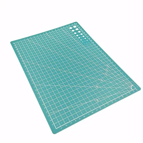 PVC-Schneidematte, Werkbank, Patchwork, Nähen, manuell, DIY, Gravur, Leder-Schneidebrett, einseitige Unterlage (grün, A4, mittelgroß)