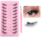 GADITIEK 10 paires Faux Cils Individuel, Extension Cils de Half Eyelashes Demi cils Curly Cat Eye Lashes Look Avec Naturel Wispy-Naturel Cils Artificiels (BY06)