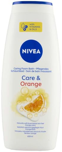 NIVEA Care & Orange Duschgel, feuchtigkeitsspendend, gesund, weich und gepflegt, mit Vitamin C und E, Avocadoöl und Orangenduft, pH-neutral, alle Hauttypen, 650 ml