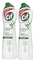 Ciff Cream Cleaner Original - 500ml (Pack of 2) | Deep Cleaning for Shiny Surfaces | Gentle and Versatile Multi-Surface Use | Pleasant Original Fragrance