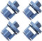 Janety 4 Stück Filter Flusensieb, Blau flusensieb waschmaschine, Wäschetrockner Waschmaschine Sieb Zubehör Kompatibel mit Bosch Siemens Neff Constructa Neff Balay 605010 647920