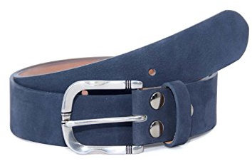 Damen-Vario-Gürtel 4 cm Nubuk Blue (80)