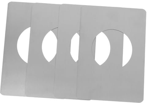 GETAJGHSD 4pcs Door Repair Plate Kit Stainless Steel Door Handle Fixing Plate Easy Installation
