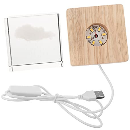 UKCOCO Kristallkugel-nachtlicht Usb Kristalle Vorrichtungen Nordlichtlampe Einzigartig Tragbares Nachtlicht Würfel Schwarzlicht Befestigung Spiele Band Aquarium Gold Lichter Holz