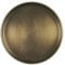 Round Brass Candle Plate, Decorative Antique Gold Finish, Metal Tray (Small (13cm))