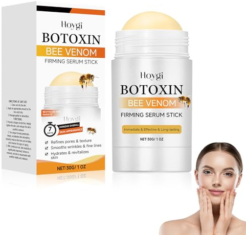 Bee Venom Firming Serum Stick, Bienengift Hals Gesichtspflege Stick | Hautstraffende Creme für Körper,Bienengift Faltenentfernungscreme, Hebt, Aufpolstert und Strafft Haut