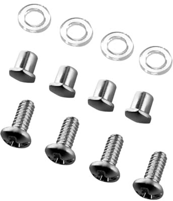 Hicycle2 Replacement Screws for Prada Eyeglasses Sunglasses to Mount Lenses (Silver)