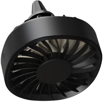 HINAYOSAN Ventilador de ventilación USB para coche con luces LED multicolor, giro de 360 grados, refrigeración silenciosa, para automóviles, camiones, SUV