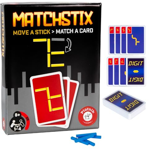 Piatnik Matchstix Kartenspiel - abstraktes Denkspiel für Kinder und Familien